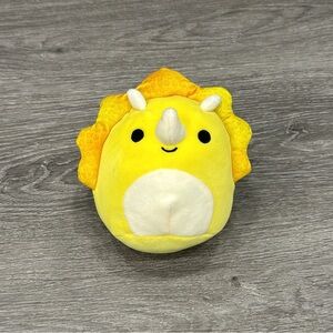 Lancaster the Yellow Triceratops Squishmallow